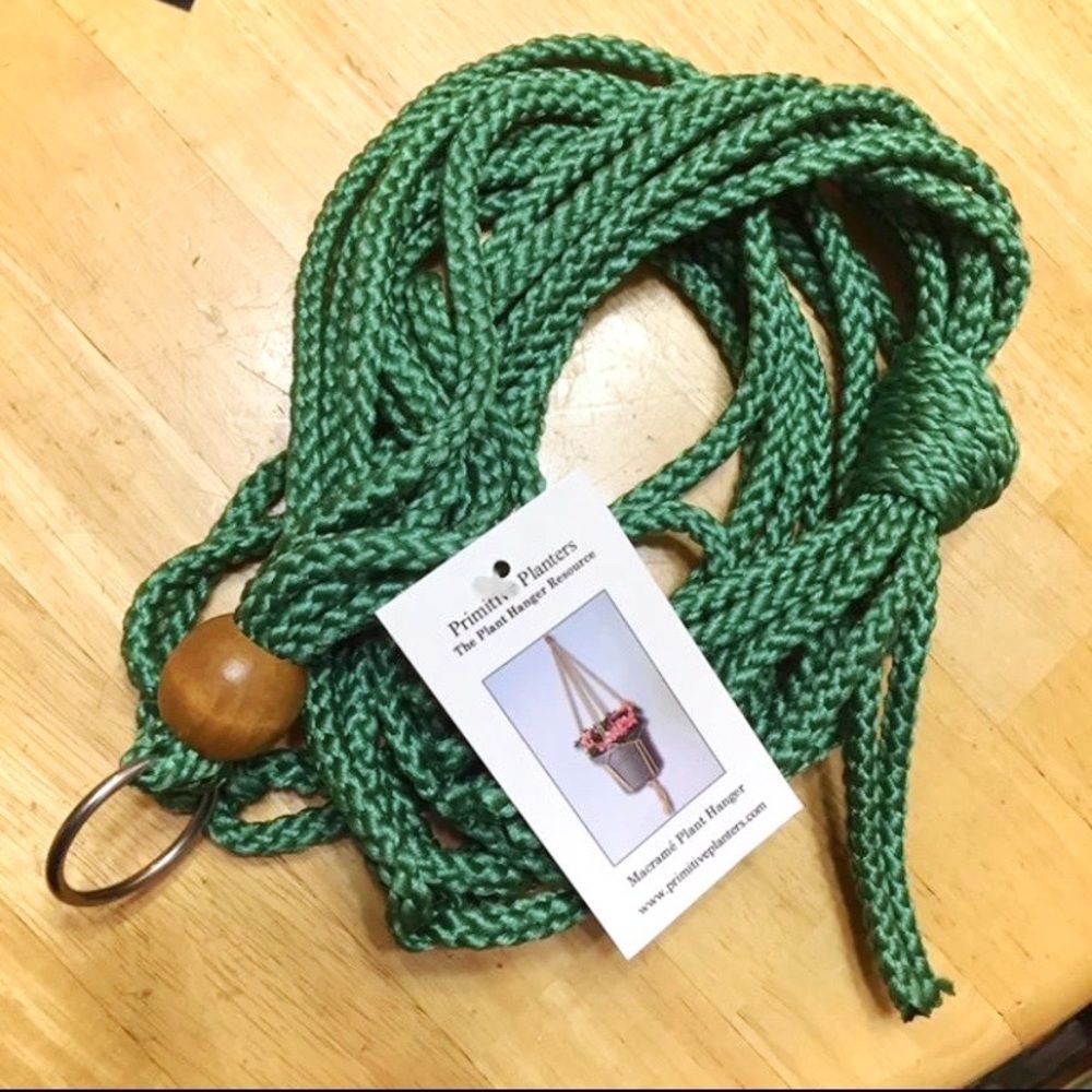 Sage macrame plant hanger